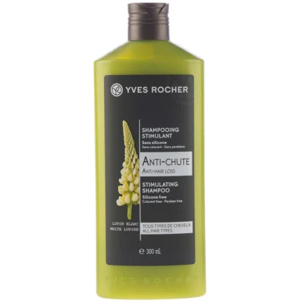 Yves Rocher Anti-Hair Loss Stimulating Shampoo, Silicone-Free, Colorant-Free, Paraben-Free, Suitable for All Hair Types, Contains White Lupin, 300 ml Model