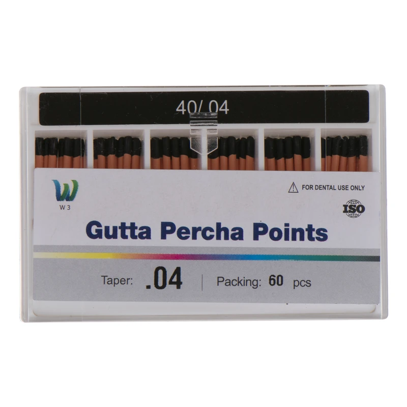 204 غوتا الأسنان W3 موديل 40/04، عبوة تحتوي على 60 قطعة - الصورة 1