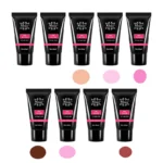 بولي جل لزراعة الأظافر من كلانا، موديل روز، حجم 60 مليلتر، عبوة من 9 قطع