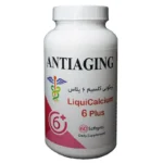 كبسولات سائل الكالسيوم 6 بلس لمكافحة الشيخوخة، عبوة من 60 كبسولة