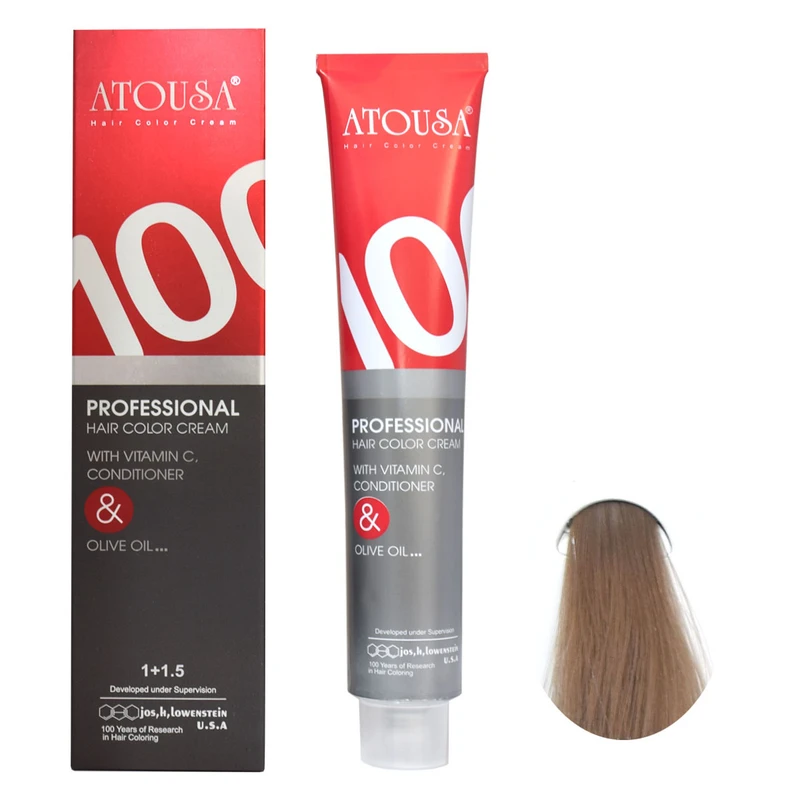 24 لون شعر آتوسا رقم C8 حجم 100 مل لون أشقر مدخن فاتح جداً - الصورة 1