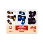 مجموعة مصفوفة تقطيع مشكلة مسبقًا من التيتانيوم، تور في إم، موديل TorVM 1.098T، عبوة من 30 قطعة