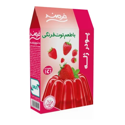 Strawberry Jelly Powder by Farmand - 100 grams