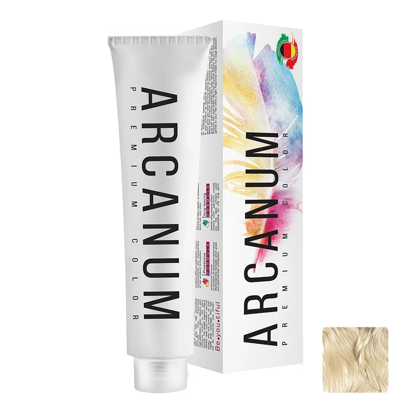 7 صبغة شعر أركانوم، رقم N10 10.0، حجم 100 مل، لون بلاتيني طبيعي - الصورة 1
