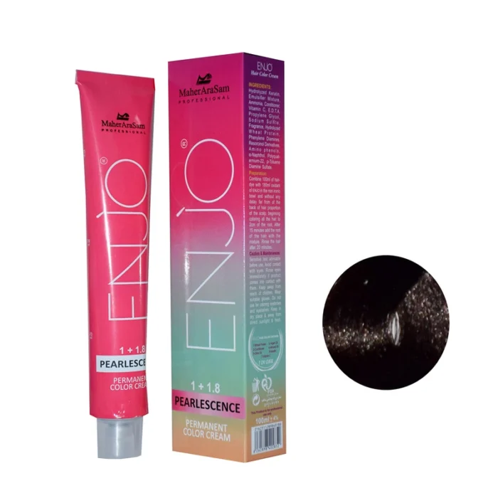 Anjo Hair Color No. R3, 100ml, Dark Cocoa Brown - Image 1