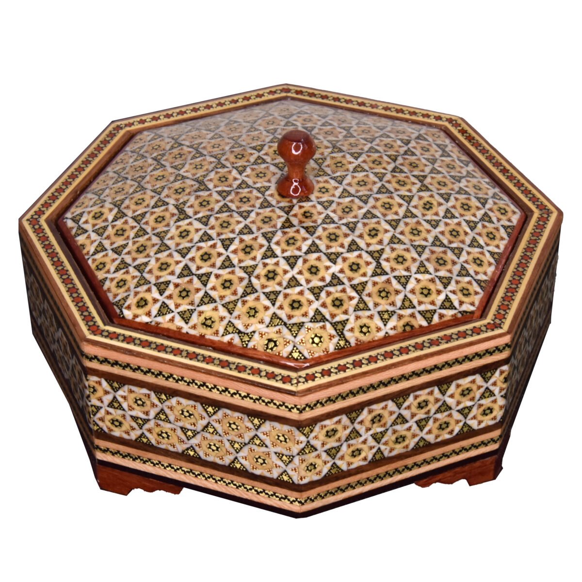 Khatam Kari Chocolate Bowl Apadana Model Code 8z-21 - Image 1