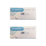 قفازات لاتكس اوپي برفكت موديل بدون بودرة حجم لارج عبوة 2 قطعة