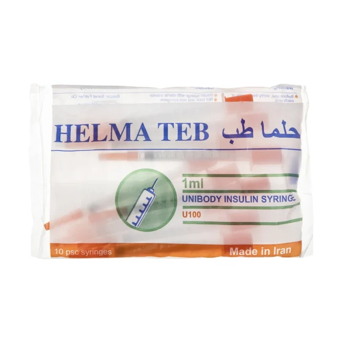 1 cc Insulin Syringe Halma Teb Model Integrated Pack of 100 Pieces - Image 1