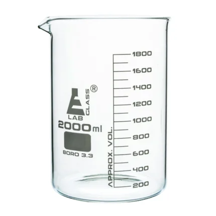 بيشر مختبر نموذج Beaker سعة 2000 مليلتر