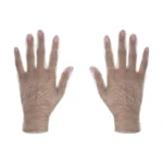 قفازات فینيل O.P. Perfect نموذج AM-M حجم متوسط (عبوة 100 قطعة)