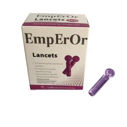 Emperor Blood Glucose Test Lancets Model 30G