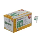 إبر قلم الأنسولين بيك سلوشن (4 مم، عبوة 100 قطعة)