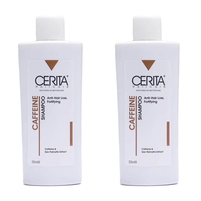 61 شامبو المقوي والمضاد لتساقط الشعر من سيريتا يحتوي على الكافيين مجموعة من قطعتي - الصورة 1