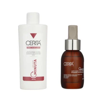 Anti-Hair Loss Shampoo from Serita Model Minuta Volume 200 ml along with Anti-Hair Loss Tonic from Serita Model Minuta Volume 50 ml