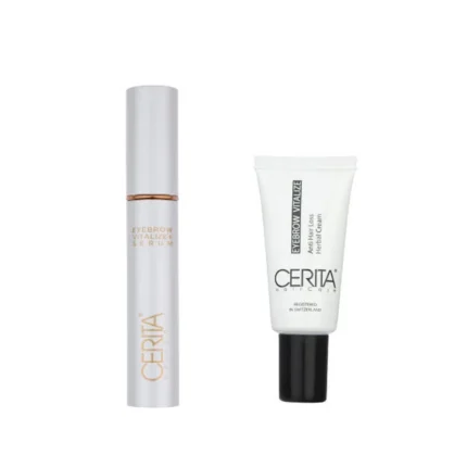 Eyebrow Strengthening Serum from Serita Model 01 Volume 8 ml along with Eyebrow Strengthening Cream from Serita Model 02 Volume 20 ml
