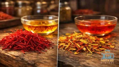 التمييز بين الزعفران الأصلي والمغشوش