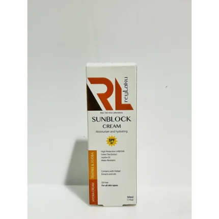 كريم واقٍ من الشمس عديم اللون للوجه من ري لاكو SPF50 موديل Vitamin E