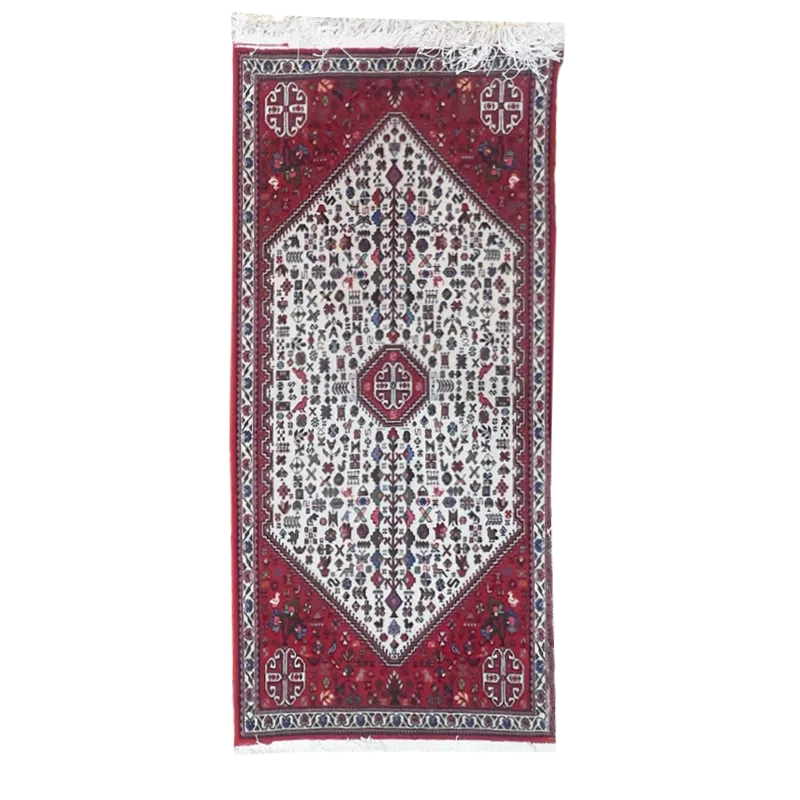 سجاد آباده يدوي أصلي خلفية بيضاء 100×60 سم